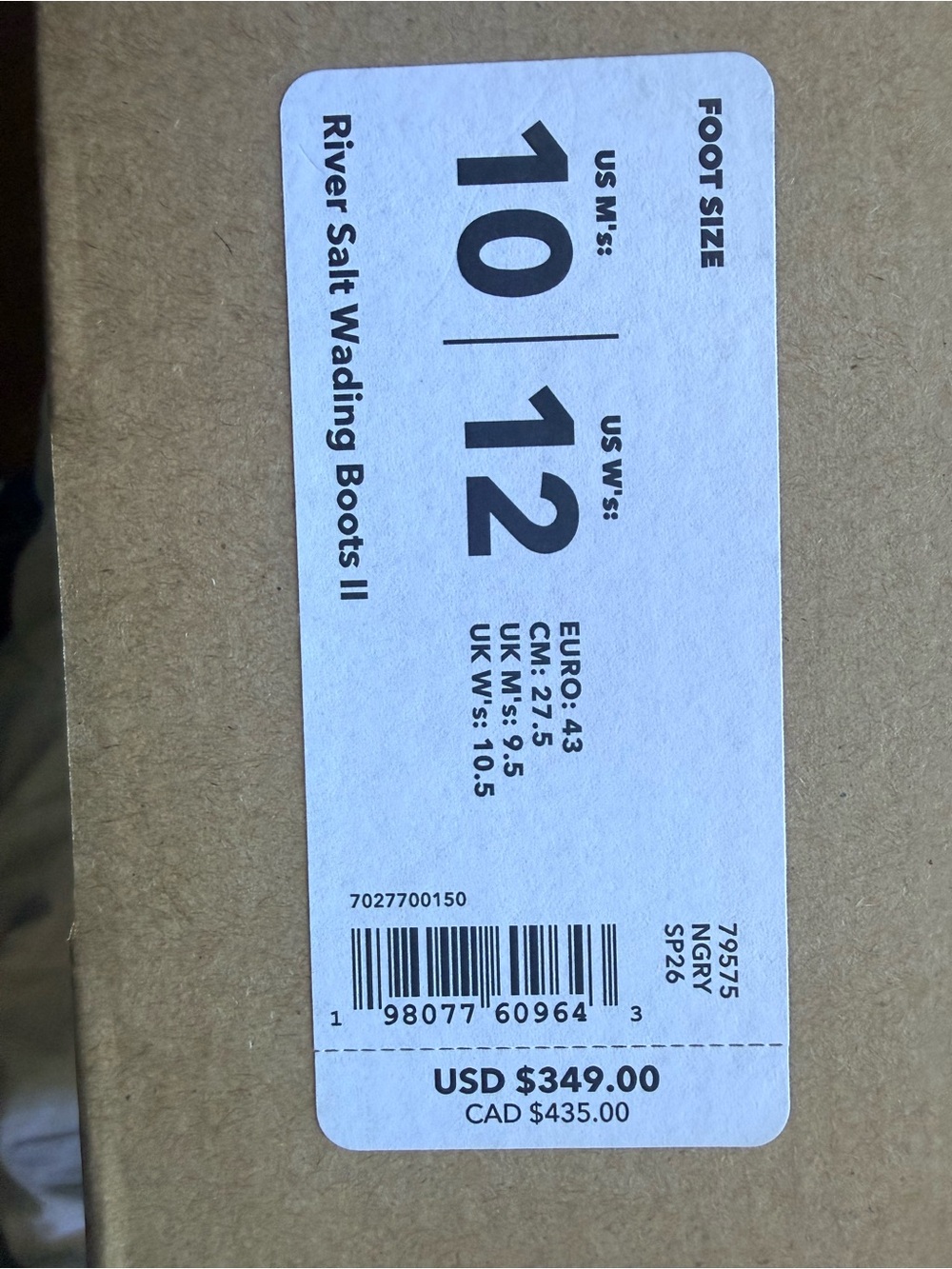 Patagonia River Salt Wading Boots II Tan BRAND NEW!!!!